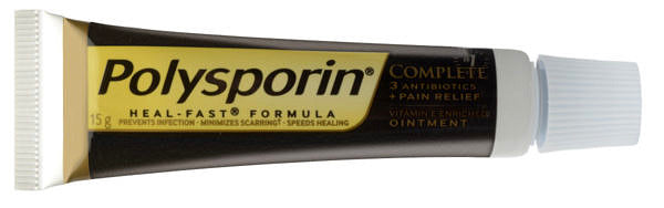 Polysporin Complete Antibiotic Ointment 15g - First Aid Treatment for Cuts, Scrapes & Burns | Wound Care Solution for Home, Travel & Outdoor Activities