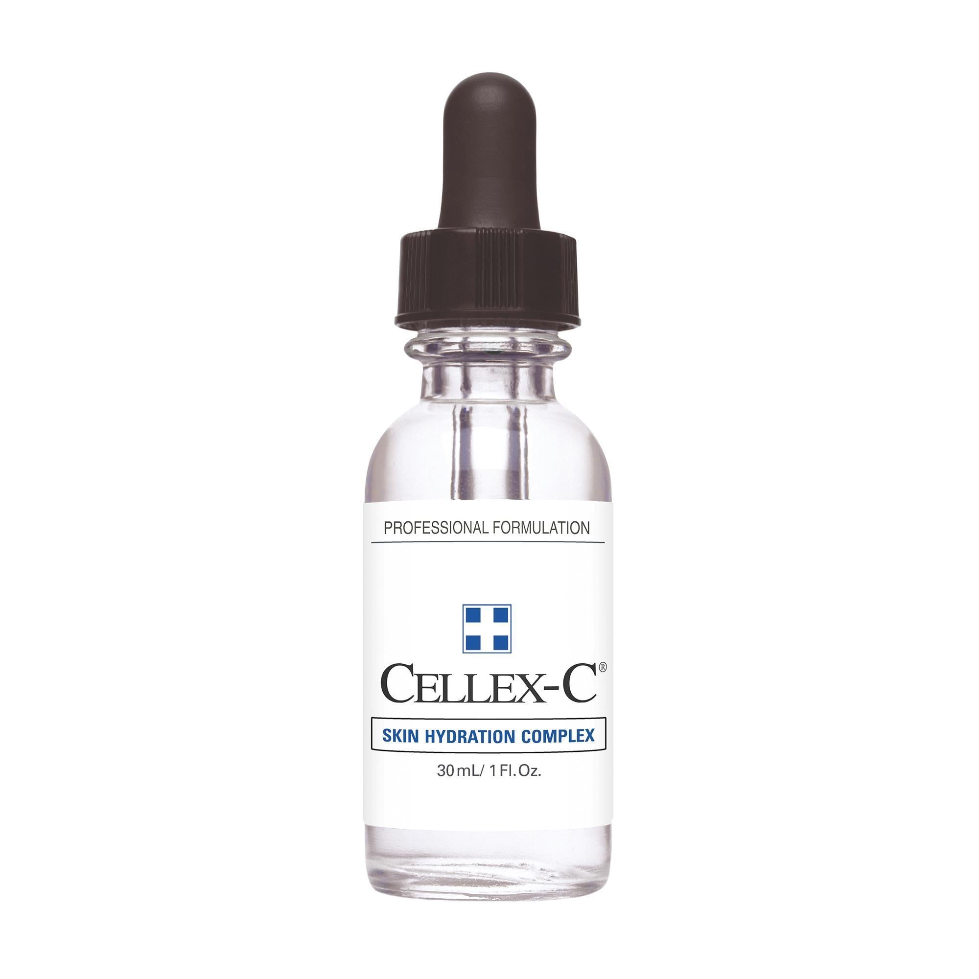 Cellex C Skin Hydration Complex Serum - 1 fl oz Vitamin C Face Moisturizer for Dry Skin - Anti-Aging & Brightening Facial Treatment for Day & Night Use