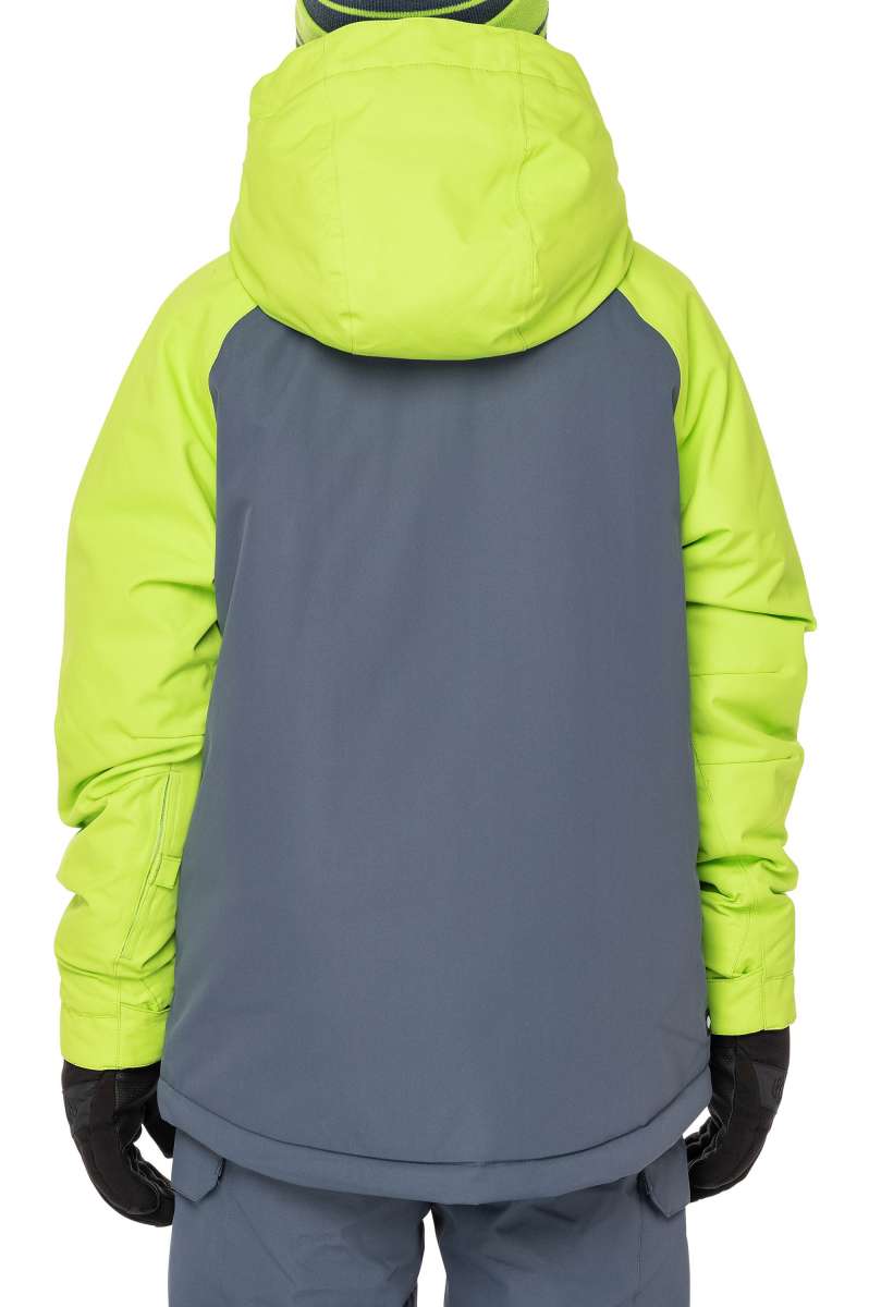686 Junior Geo Insulated Jacket for Boys & Girls - Waterproof Winter Coat with Warm Fleece Lining 2023 - Perfect for Snowboarding, Skiing & Outdoor Winter Activities