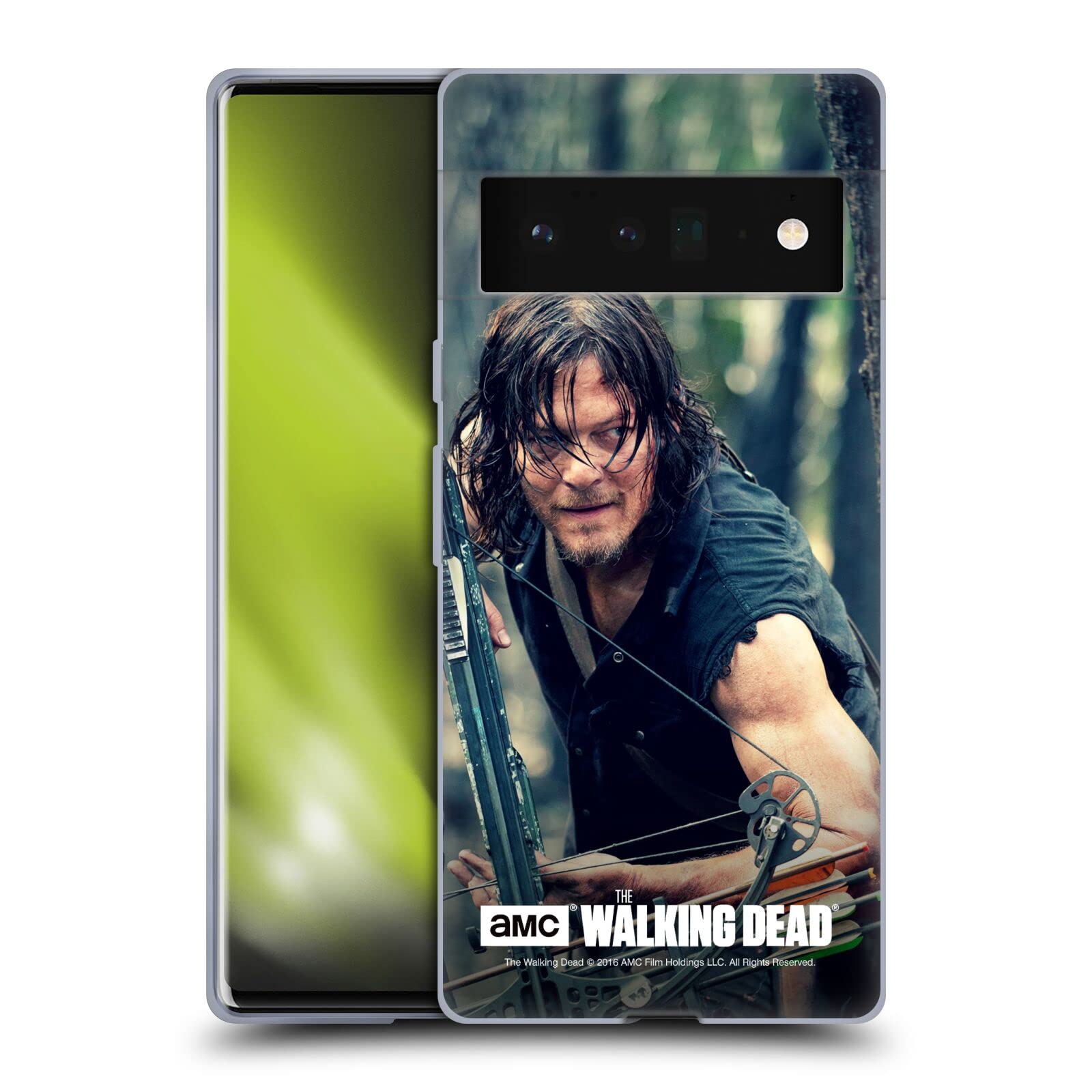 Walking Dead Daryl Dixon Soft Gel Case for Google Pixel 6 Pro - TV Show Inspired Phone Protection
