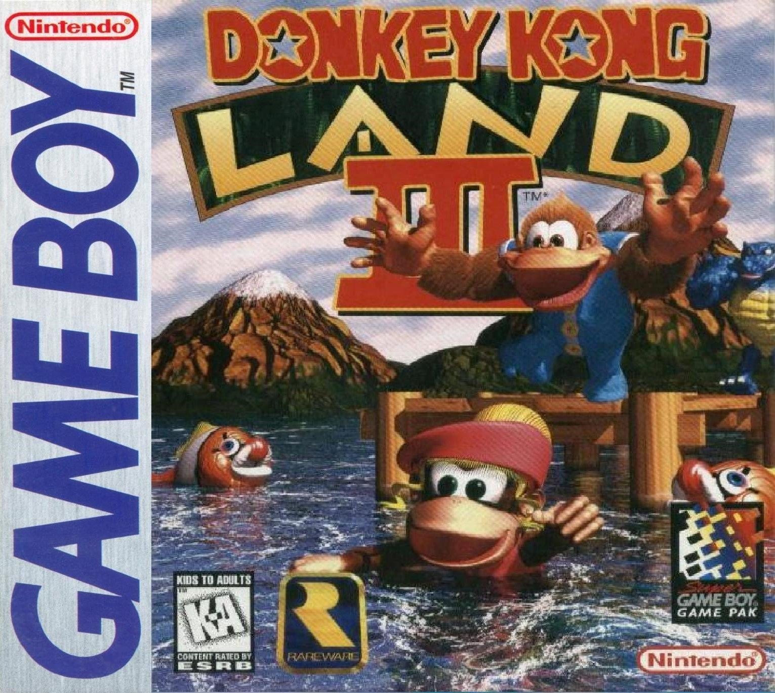Donkey Kong Land III - Classic Game Boy Adventure Game | Retro Gaming for Kids & Adults | Perfect for Travel & Home Entertainment
