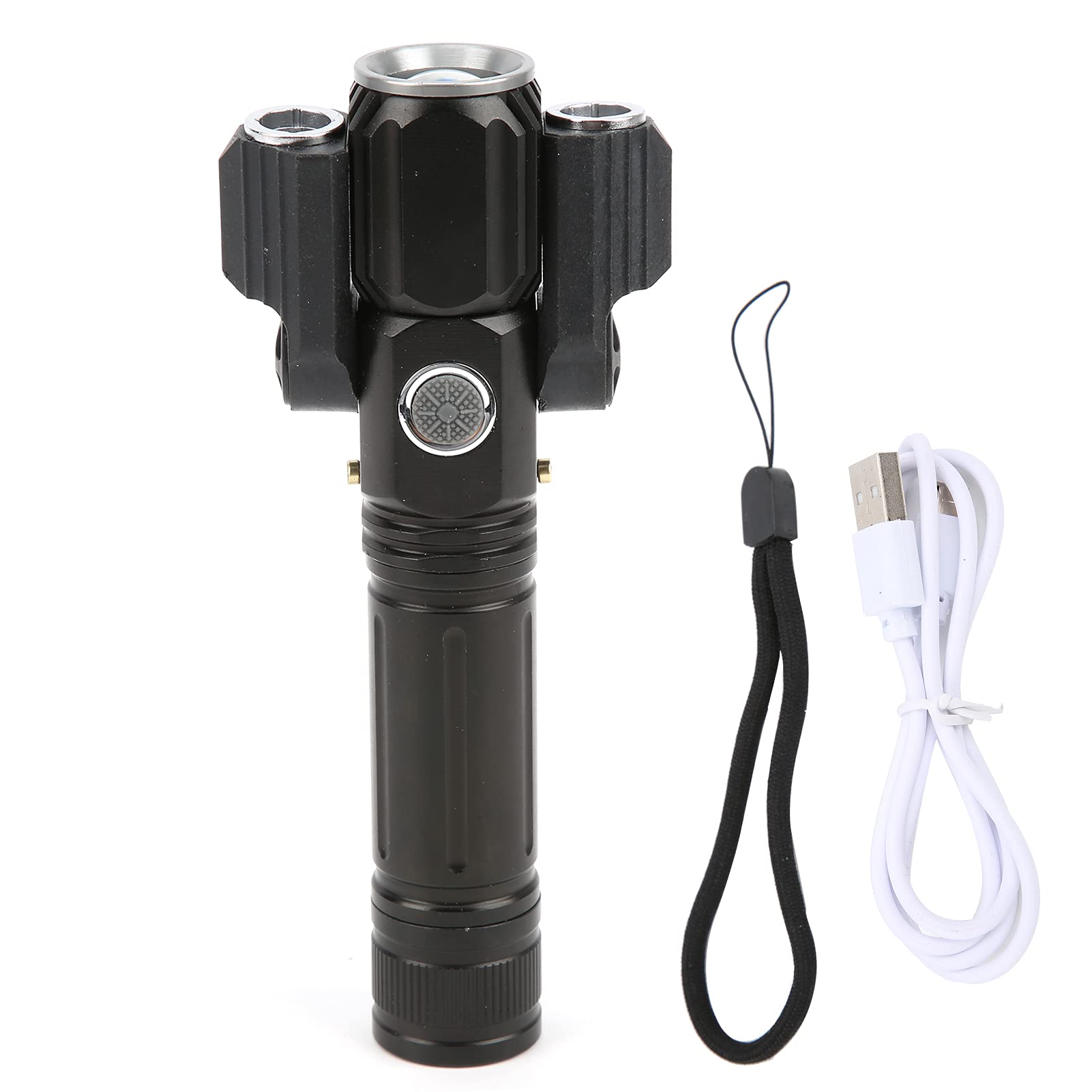 Rechargeable Flashlights with 4-Level Brightness Adjustable & USB Charging - Durable 3-LED Flashlight for Home, Camping, Hiking, Emergency & Outdoor Adventures