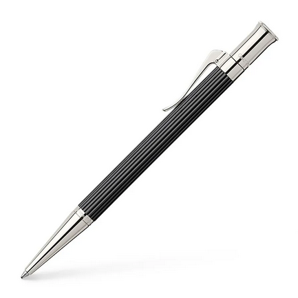 Graf von Faber Castell Classic Ebony Wood Ballpoint Pen - Premium Luxury Writing Instrument for Business, Gifts & Collectors