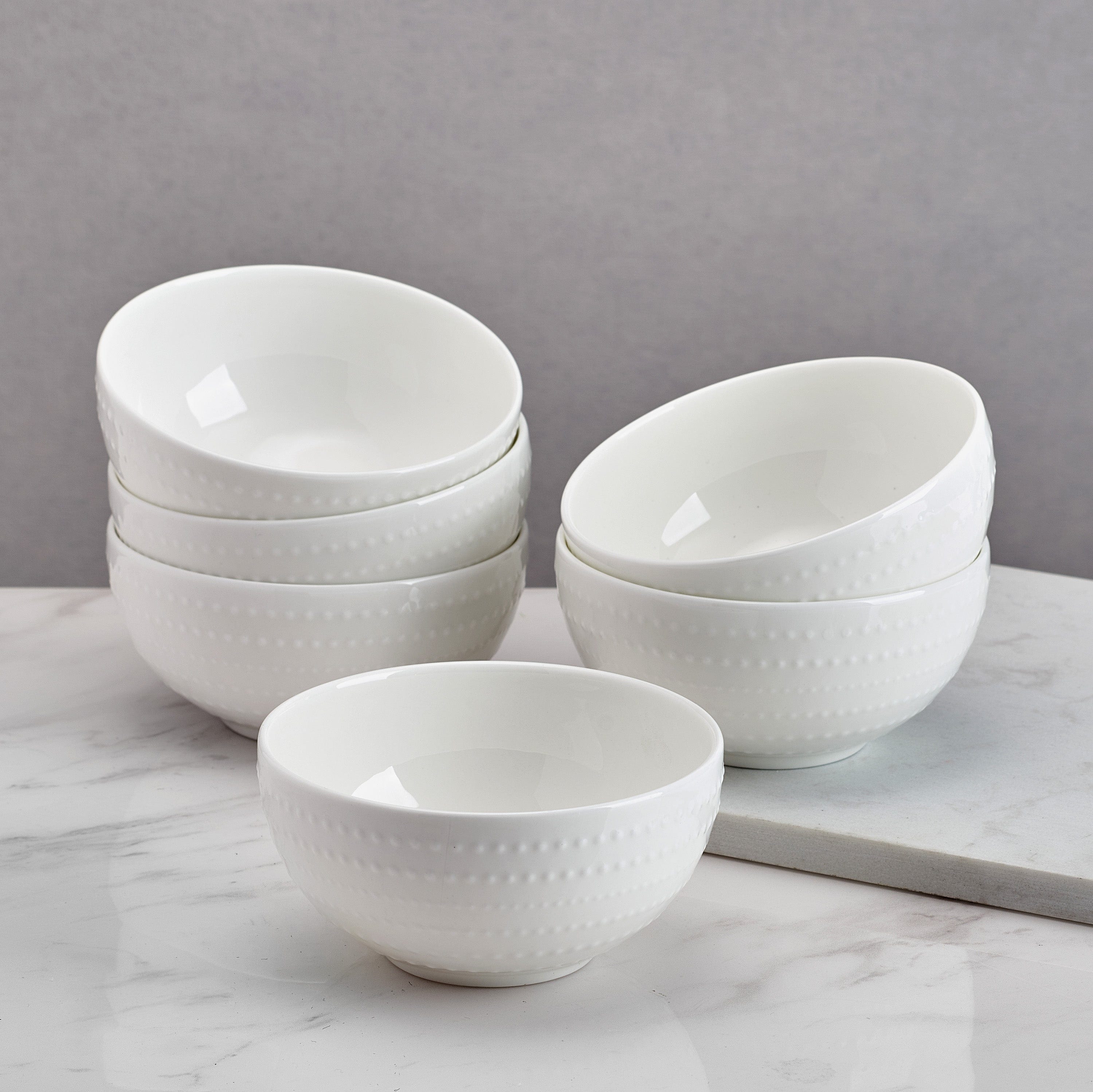 Nellie Set of 6 Fruit Bowls - Durable Melamine Serving Bowls for Fruits, Snacks & Salads | Perfect for Kitchen, Dining & Entertaining