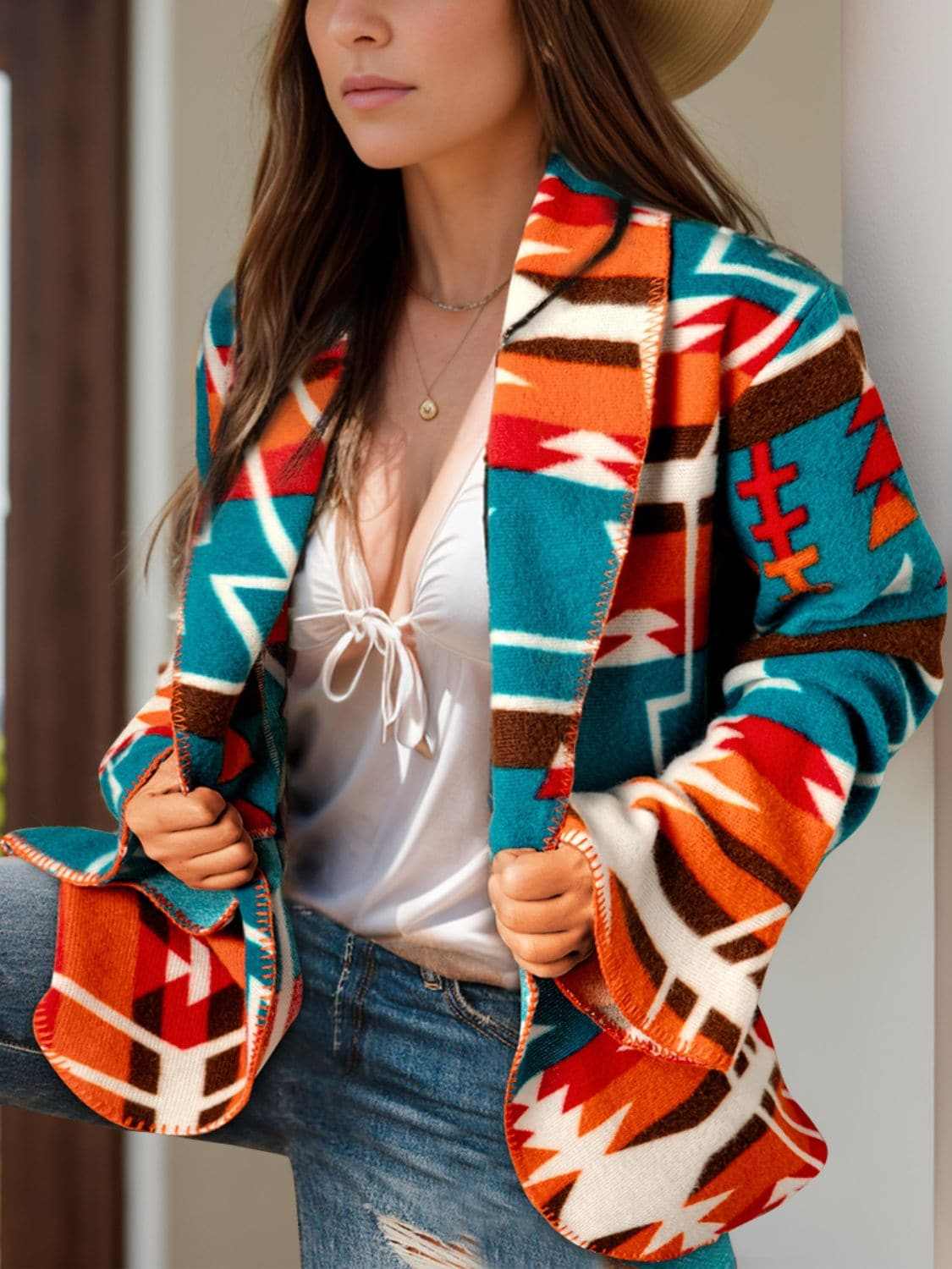 Stylish Women's Long Sleeve Collar Jacket - Elegant Blazer for Office, Business & Casual Wear | Perfect for Work, Dates & Fall Fashion