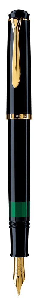 Pelikan M200 Fountain Pen - Bold Black Broad Nib - Classic Design for Writing, Calligraphy & Gift Giving