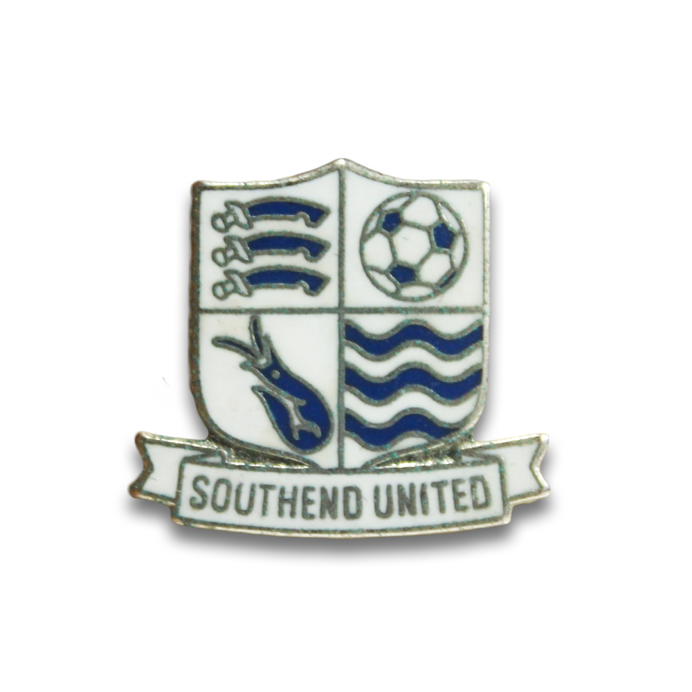 Southend United FC Silver Pin Badge - Collectible Football Club Enamel Lapel Pin for Fans & Supporters - Perfect for Jerseys, Hats, Bags & Gifts