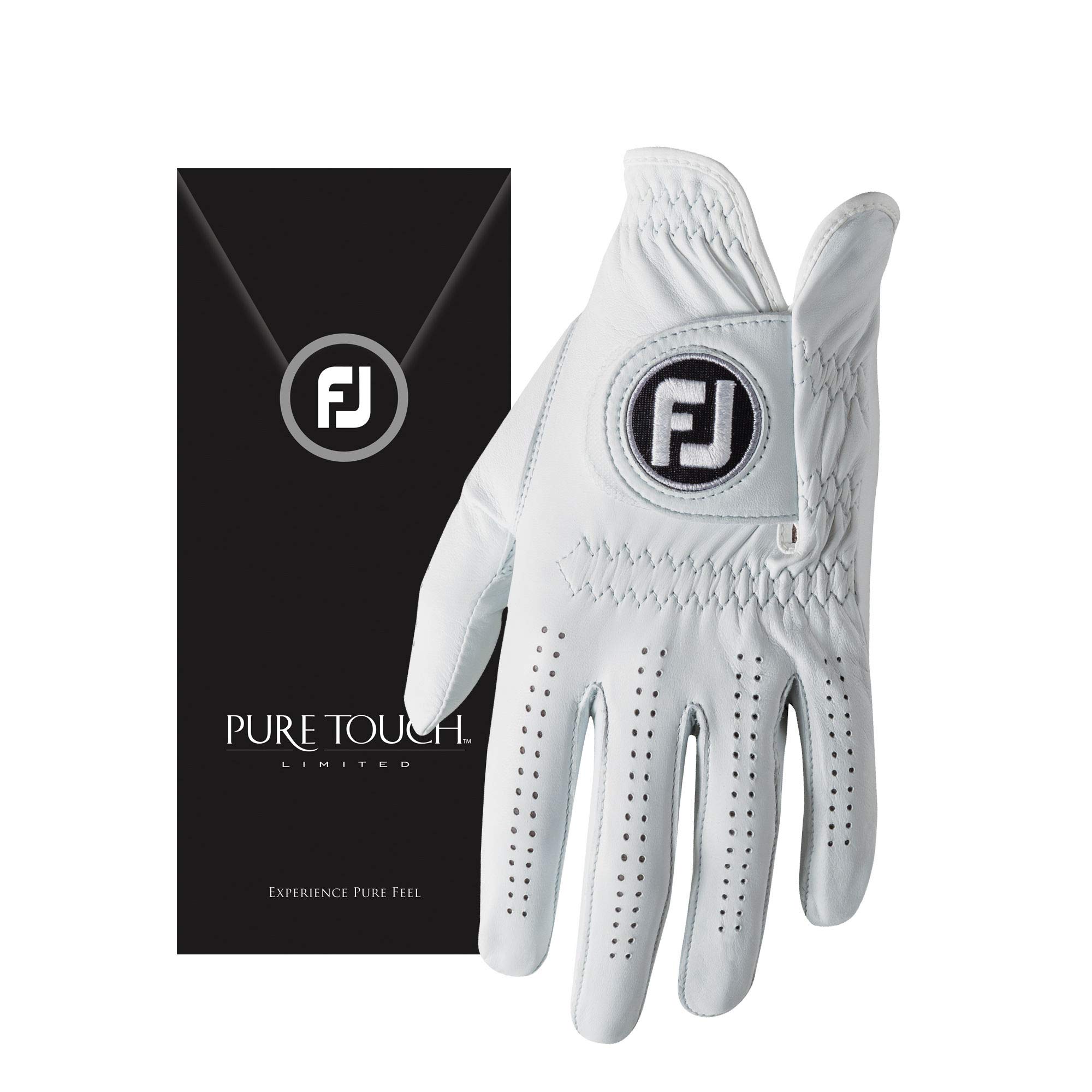 FootJoy Men's Pure Touch Limited Golf Gloves - Premium Leather Golf Gloves for Men - Perfect for Driving Range, Tournaments & Practice Sessions
