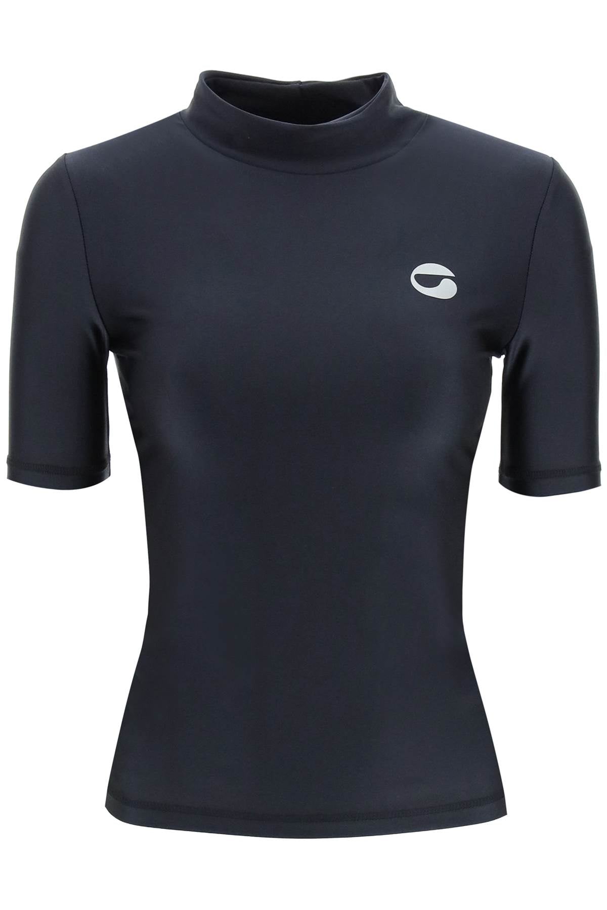 Coperni Satin Finish Jersey Top for Women - Elegant & Comfortable Blouse for Casual Outings & Evening Events