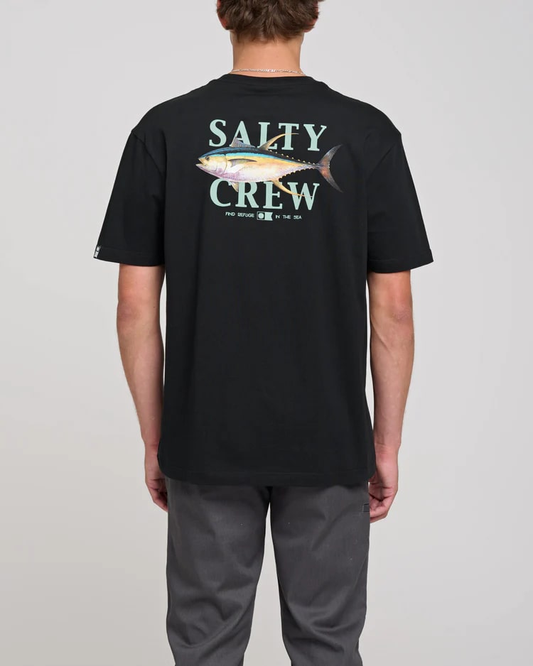Salty Crew Yellowfin Premium T-Shirt for Men - Comfortable Fishing & Outdoor Performance Shirt - Perfect for Boating, Beach & Summer Activities