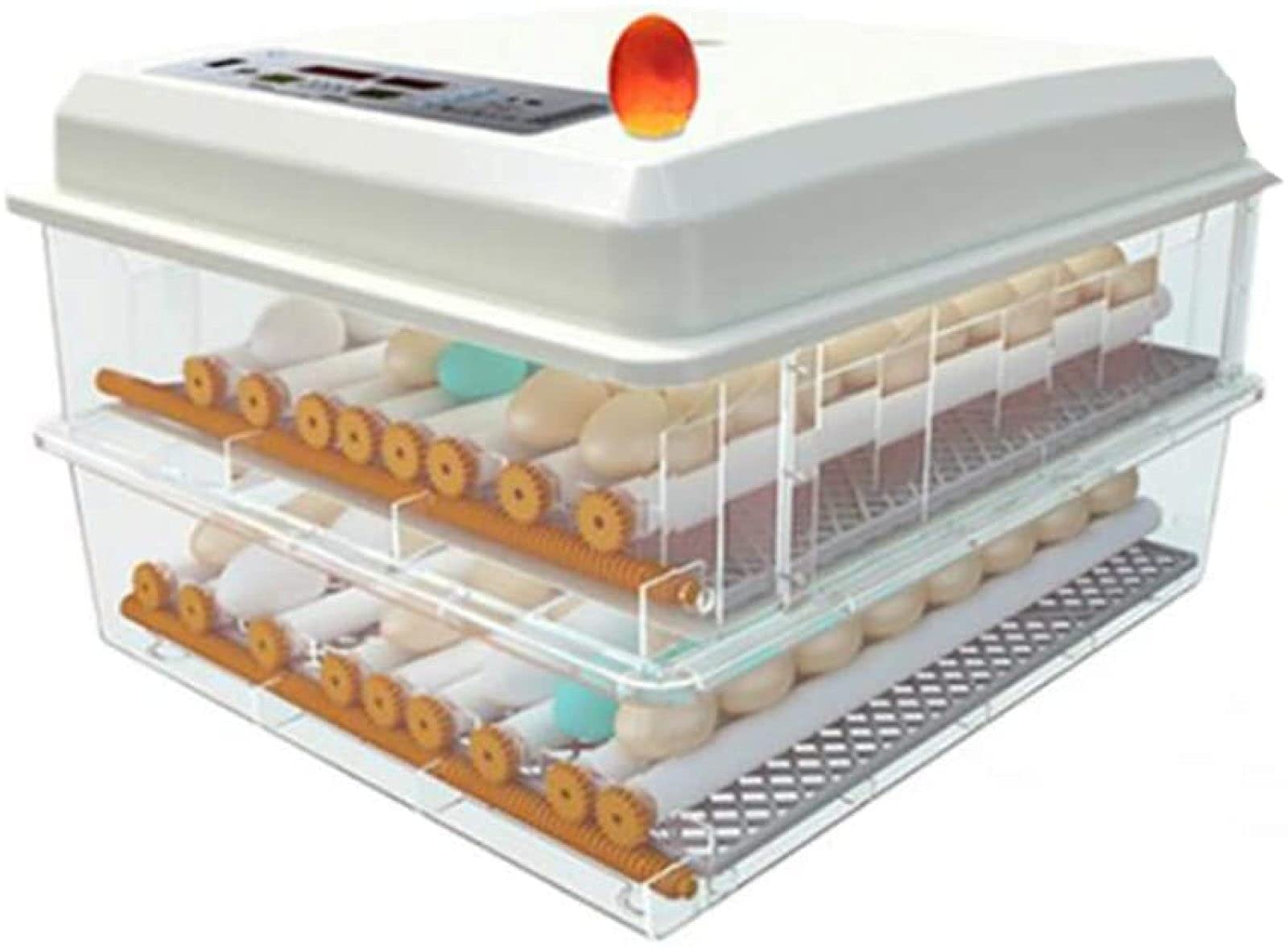 BYCDD 120 Egg Digital Automatic Incubator with Turner - Ideal for Hatching Chicken, Turkey, Goose & Quail Eggs - Built-in Egg Candler Tester - Perfect for Home Poultry Farming & Small Farm Use