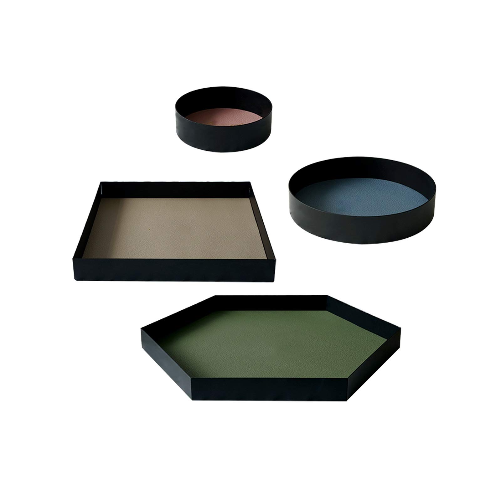 Stackable Creative Serving Tray Set for Food - Perfect for Breakfast, Dinner, Coffee Table, Parties & Restaurants - Durable Cutlery & Food Serving Solution for Home & Commercial Use