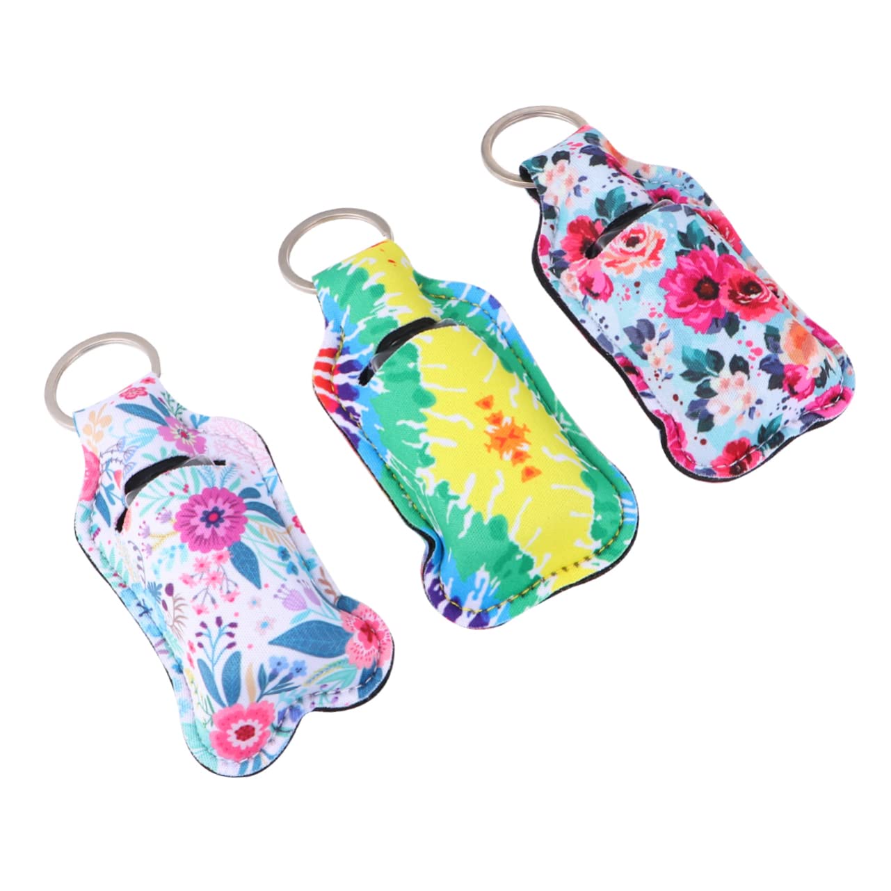 FRCOLOR 6-Piece Silicone Travel Bottle Set - Leak-Proof Toiletry Containers for Shampoo, Lotion & Soap | Portable TSA-Approved Travel Accessories with Keychain | Perfect for Vacation, Gym & Airplane Carry-On