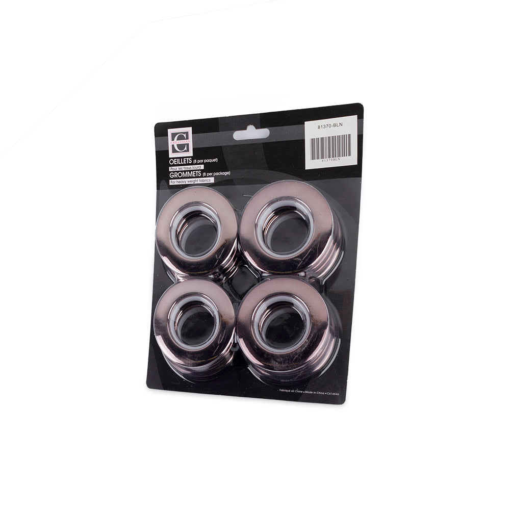74mm Heavy Duty Plastic Grommets - Black Nickel for Cable Management, DIY Projects & Home Organization