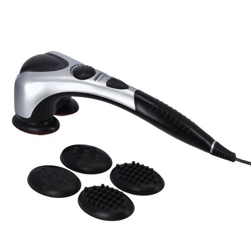 GM86044 Electric Double Head Massager for Neck & Shoulder Pain Relief - Rechargeable Deep Tissue Kneading for Home & Office Use