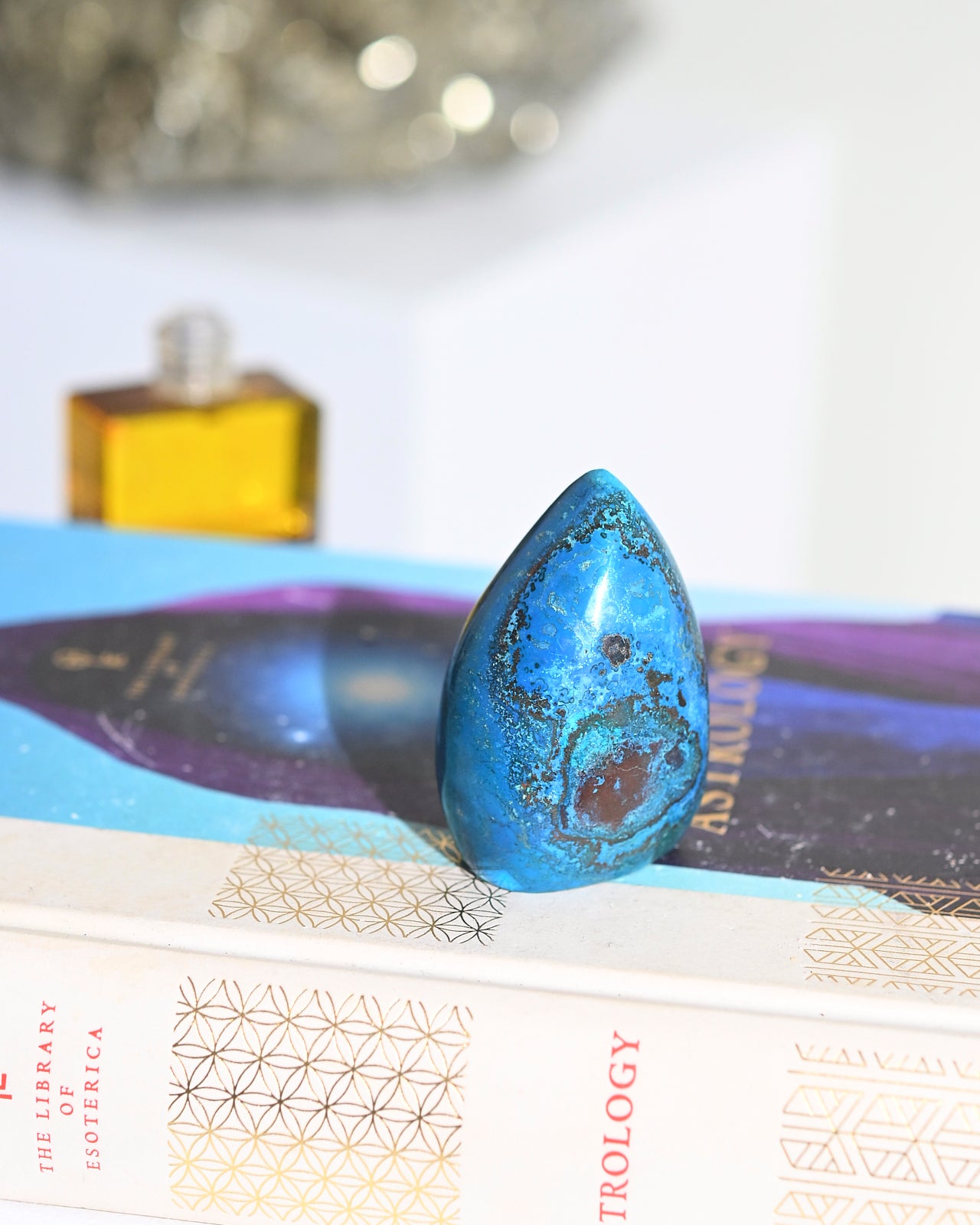 Natural Peruvian Chrysocolla Freeform Stone - Healing Crystal for Jewelry Making, Meditation & Home Decor | Handcrafted Spiritual Gemstone