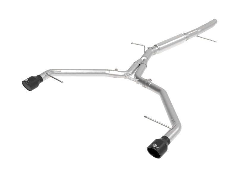 aFe 17-19 Audi A4 (L4 2.0L) MACH Force XP Stainless Steel Axle-Back Exhaust System with Black Tip - High Performance Exhaust Upgrade for Enhanced Sound & Power - Perfect for Street & Track Use