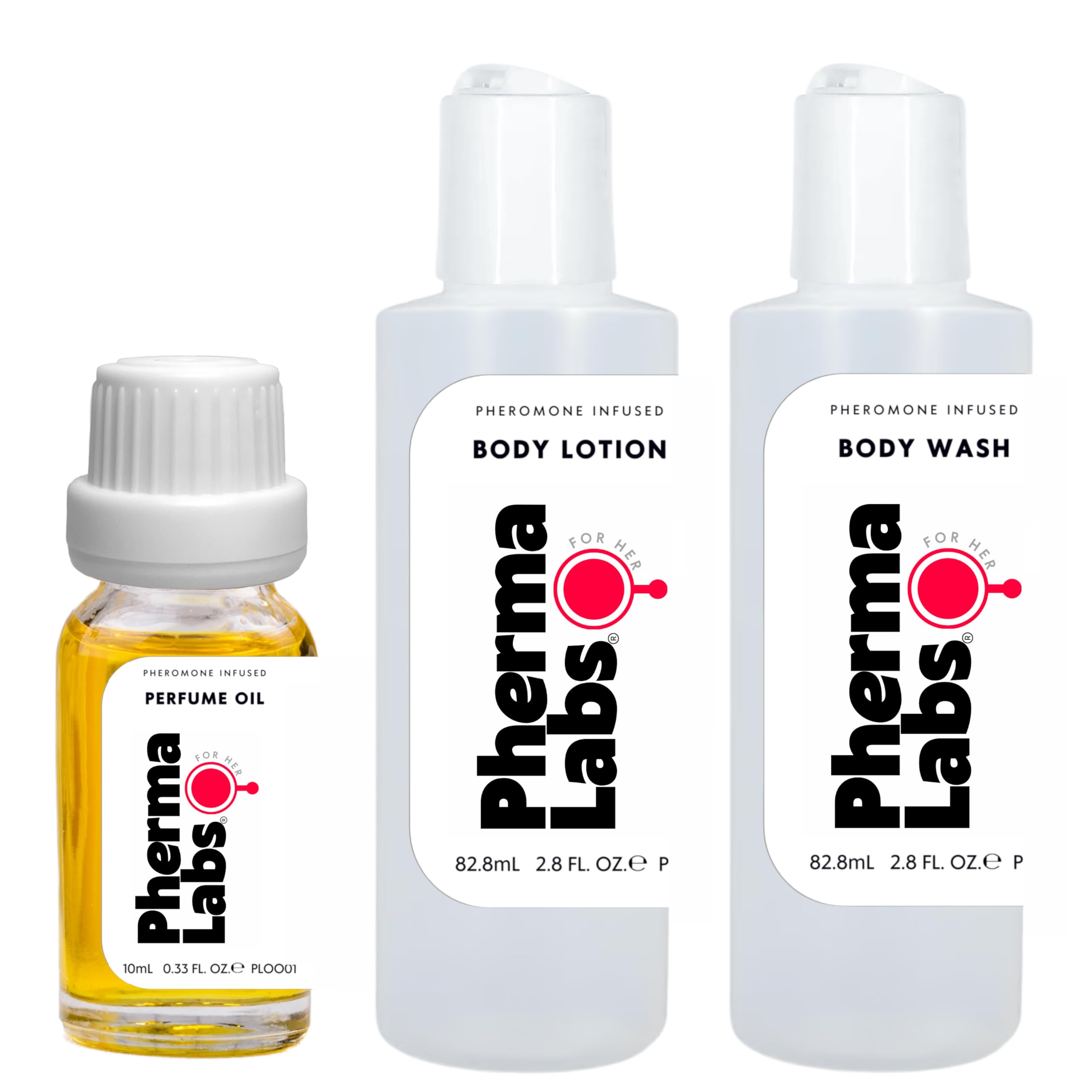 Pheromone Perfume Travel Set for Women - Seductive Body Lotion, Shower Gel & Massage Oil Kit to Attract Men | Perfect for Date Night, Romantic Getaways & Intimate Moments