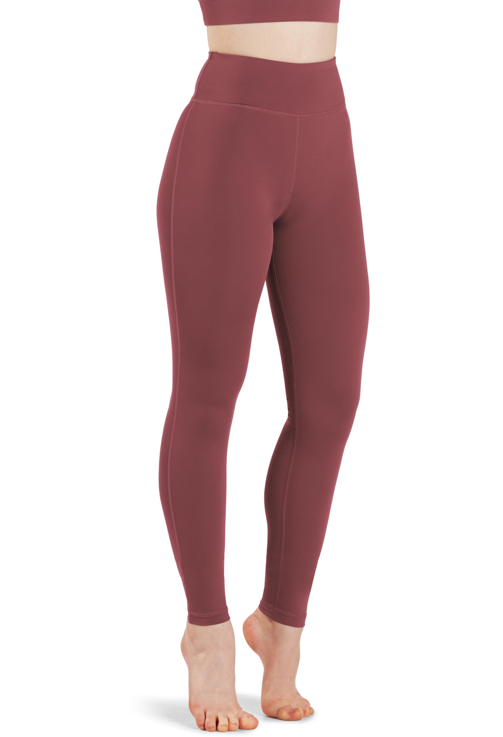 Balera FlexTek High Waist Leggings for Women & Girls - Stretchy Dance Yoga Workout Pants with Wide Comfort Waistband - Perfect for Ballet, Gym, Running & Everyday Wear