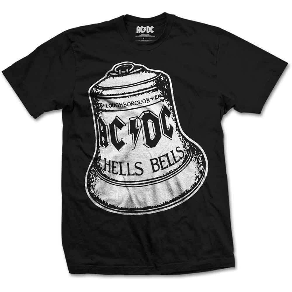 AC/DC Hells Bells Vintage Rock Band T-Shirt - Classic Tour Merch for Concerts & Music Fans