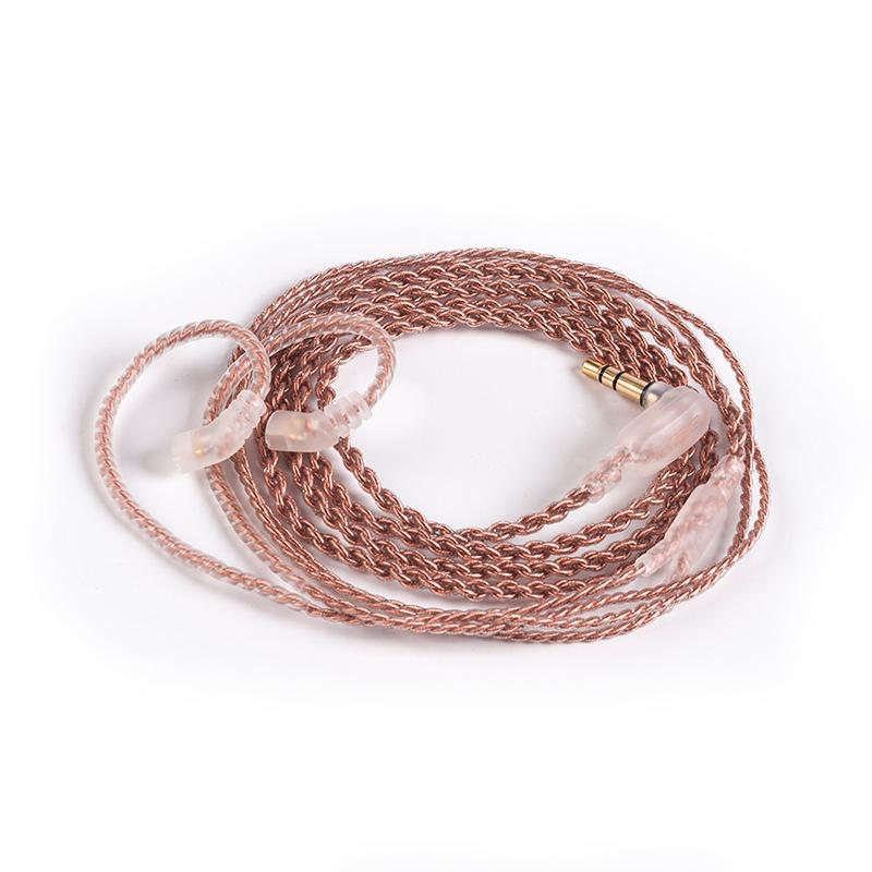 BLON BL-03 4 Core Single Crystal Copper Upgrade Cable - 2PIN 3.5mm Gold-Plated Audio Cable for BLON BL03 IEMs | Perfect for Audiophiles & Music Lovers