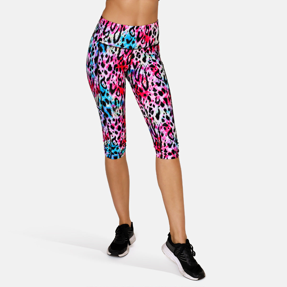 Bengal Blush Capri Pants - Women's High Waisted Yoga Pants for Workout, Lounge & Travel | Soft Stretchy Comfort