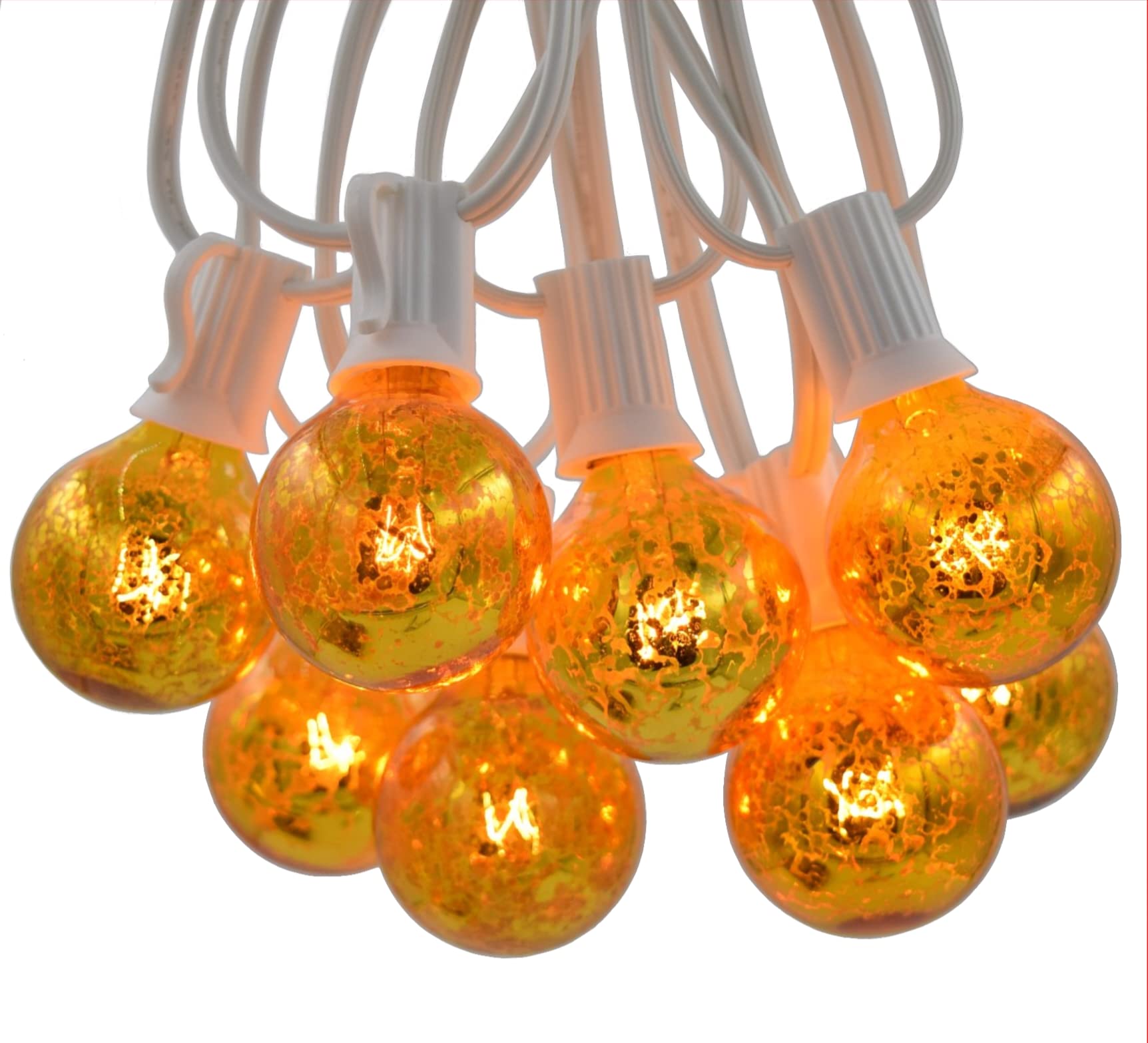 Hometown Evolution 25ft Outdoor Patio String Lights - G40 Gold 1.6