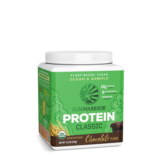 Sunwarrior Classic Protein Powder - Organic Plant-Based Vegan Protein for Muscle Recovery & Weight Loss | Perfect for Smoothies, Shakes & Post-Workout Nutrition