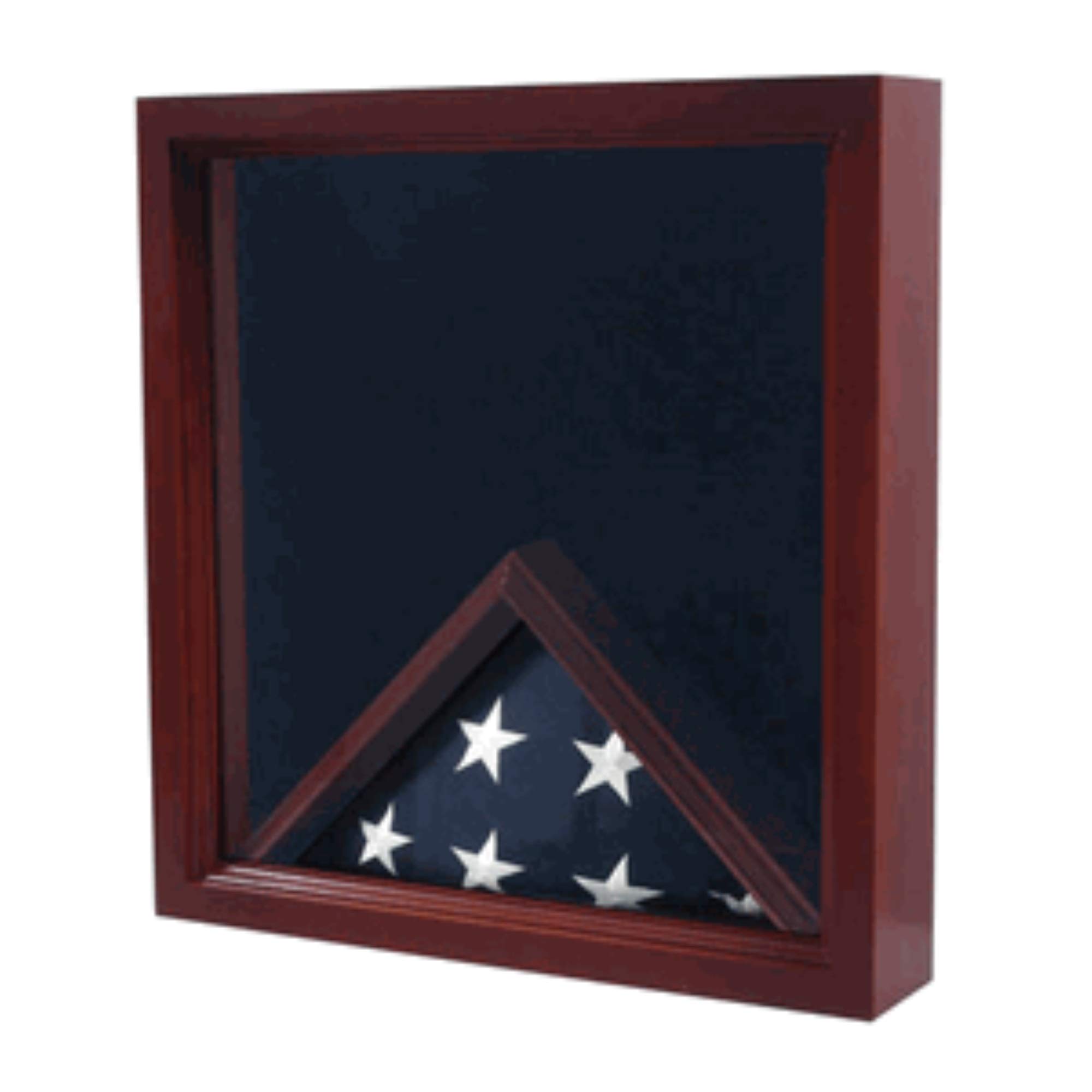 Triangle Flag Display Case - Premium Acrylic Flag Holder for Collectors & Enthusiasts | Perfect for Sports Memorabilia, Military Flags & Home Decor