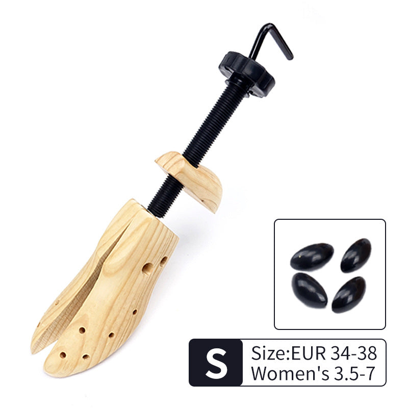 1 PCS Adjustable Wooden Shoe Stretcher for Women - Small Size (EUR 34-38) | Comfortable Shoe Expander for Tight Shoes, Boots & High Heels | Perfect for Home, Travel & Shoe Repair Shops