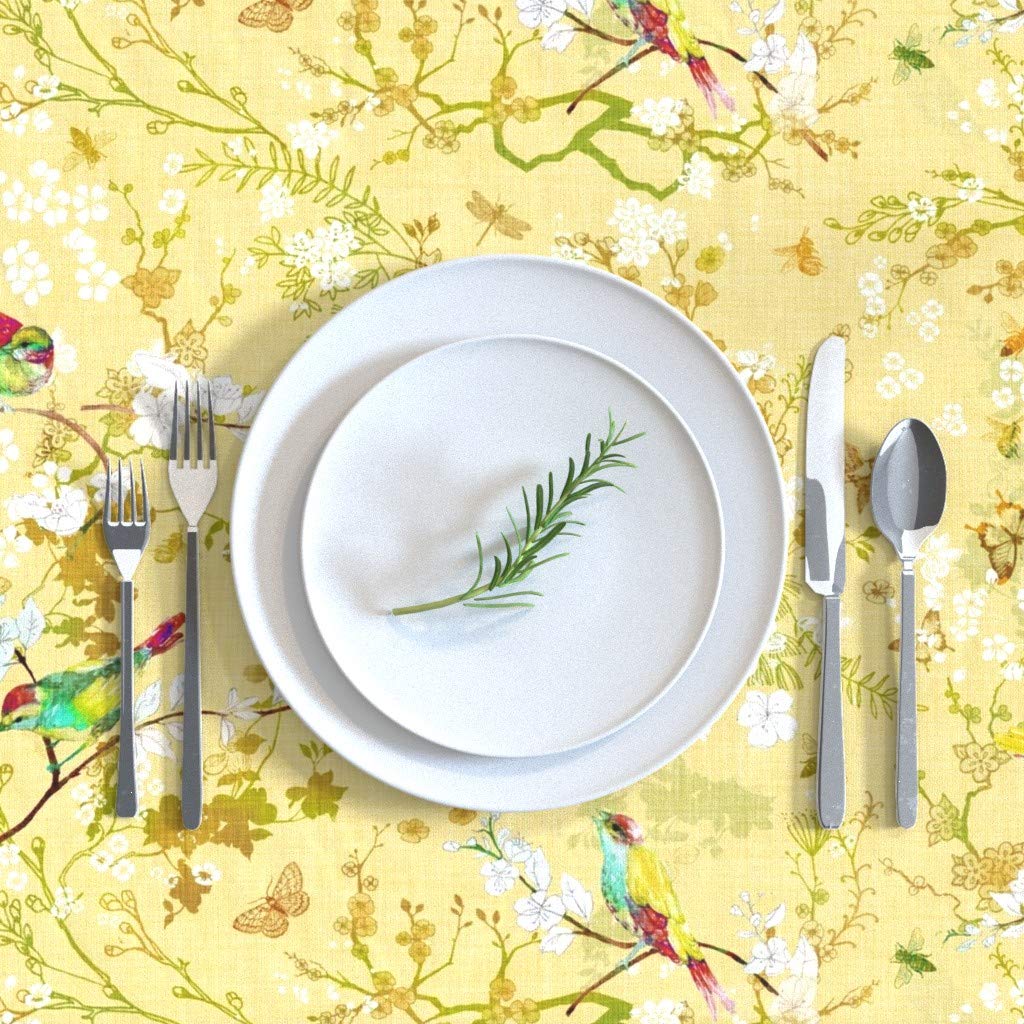 Custom Printed Cotton Sateen Tablecloth 70