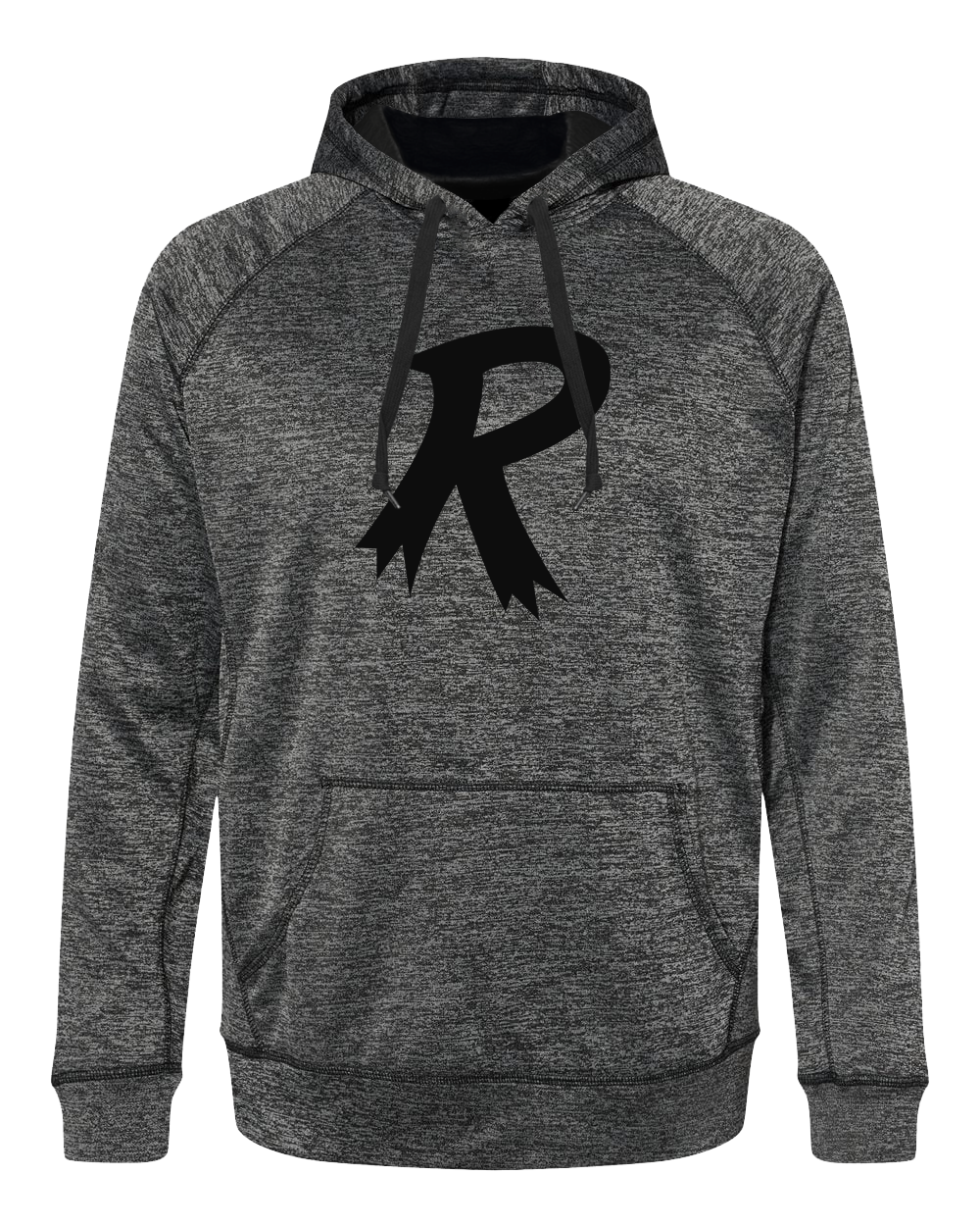 Radical R Black Performance Hoodie - Lightweight, Moisture-Wicking & Breathable for Men & Women - Perfect for Gym, Running & Outdoor Activities