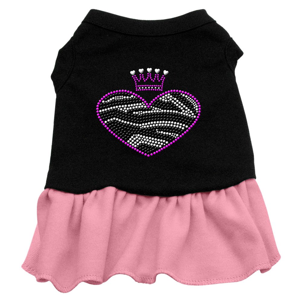 Mirage Rhinestone Zebra Dress for Pets - Perfect for Parties & Photos
