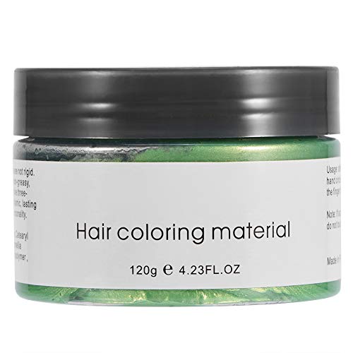 Green Hair Dye Wax 120ML - Disposable Unisex Hair Coloring & Styling Wax with Nourishing Care | Temporary Hair Color for Parties, Cosplay & Creative Looks
