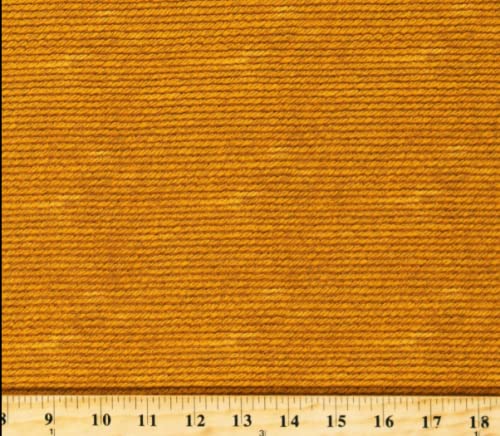 Premium Cotton Fabric by Yard - Bee Grateful Gold Rope Stripes Pattern (LFV01YN) for DIY Crafts, Quilting & Home Decor