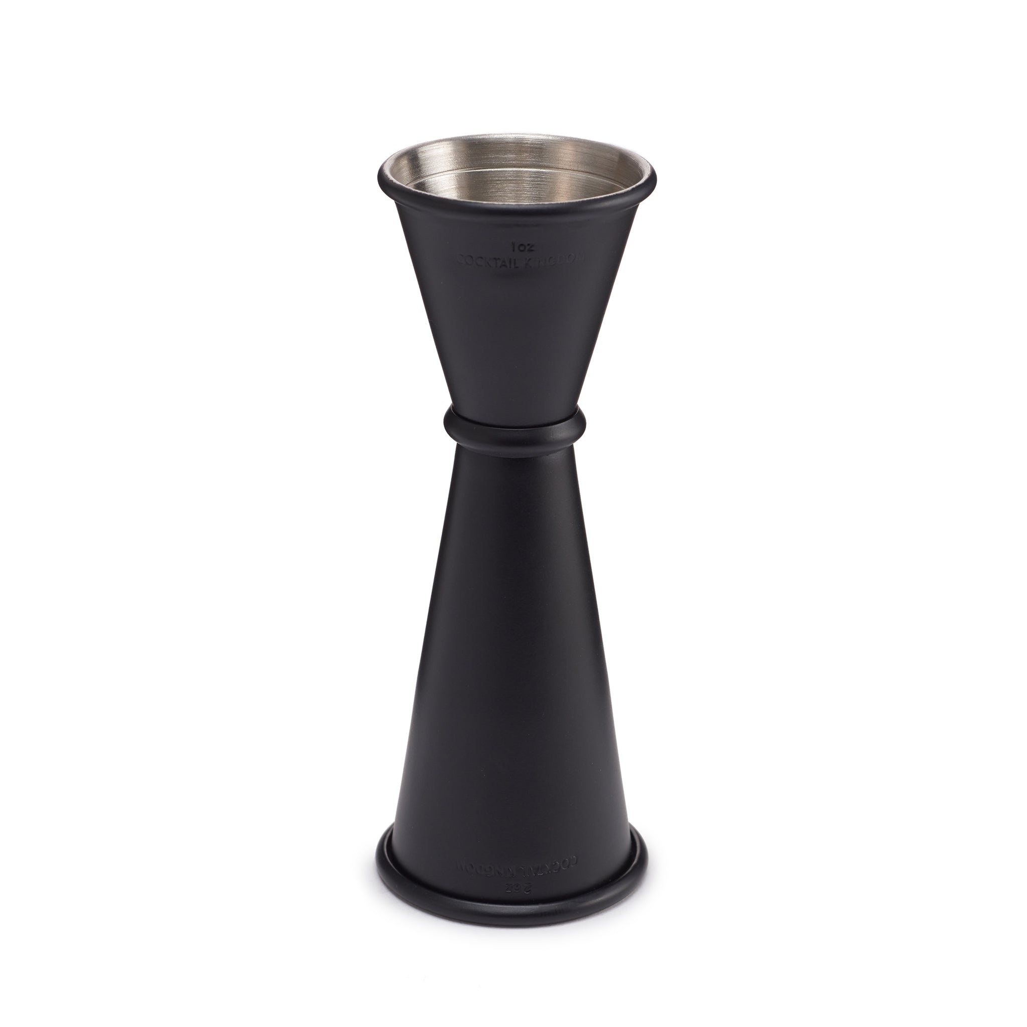Premium Japanese Style Jigger - Matte Black Finish - 1oz & 2oz Dual Measurement - Perfect for Cocktail Making, Home Bar & Professional Bartending