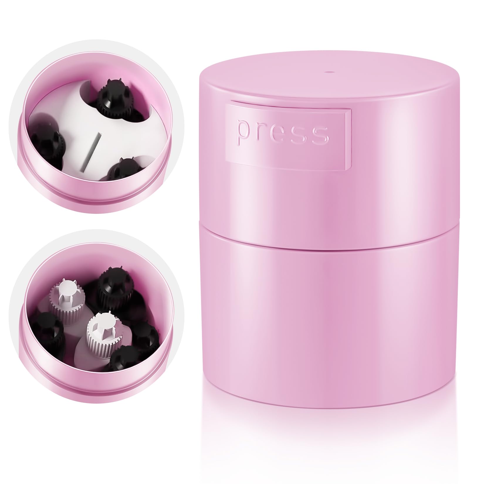 BUCICE Eyelash Glue Storage Container with 3 Compartments - Sealed Lash Glue Organizer for Eyelash Extensions - Professional Eyelash Extension Supplies for Salon & Home Use - Perfect for Storing, Organizing and Protecting Lash Adhesives