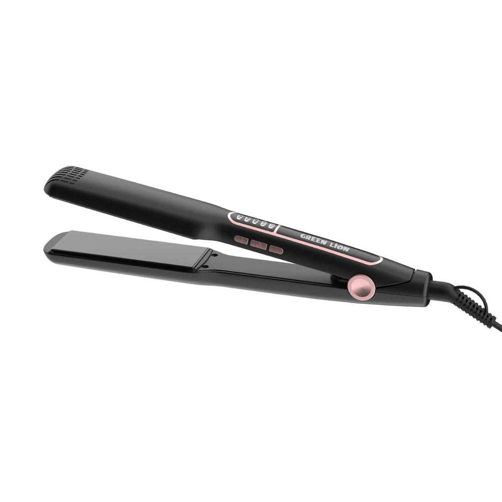 Green Lion Florance Hair Straightener - Professional Ceramic Flat Iron for Smooth & Shiny Hair - Perfect for Home, Salon & Travel Styling