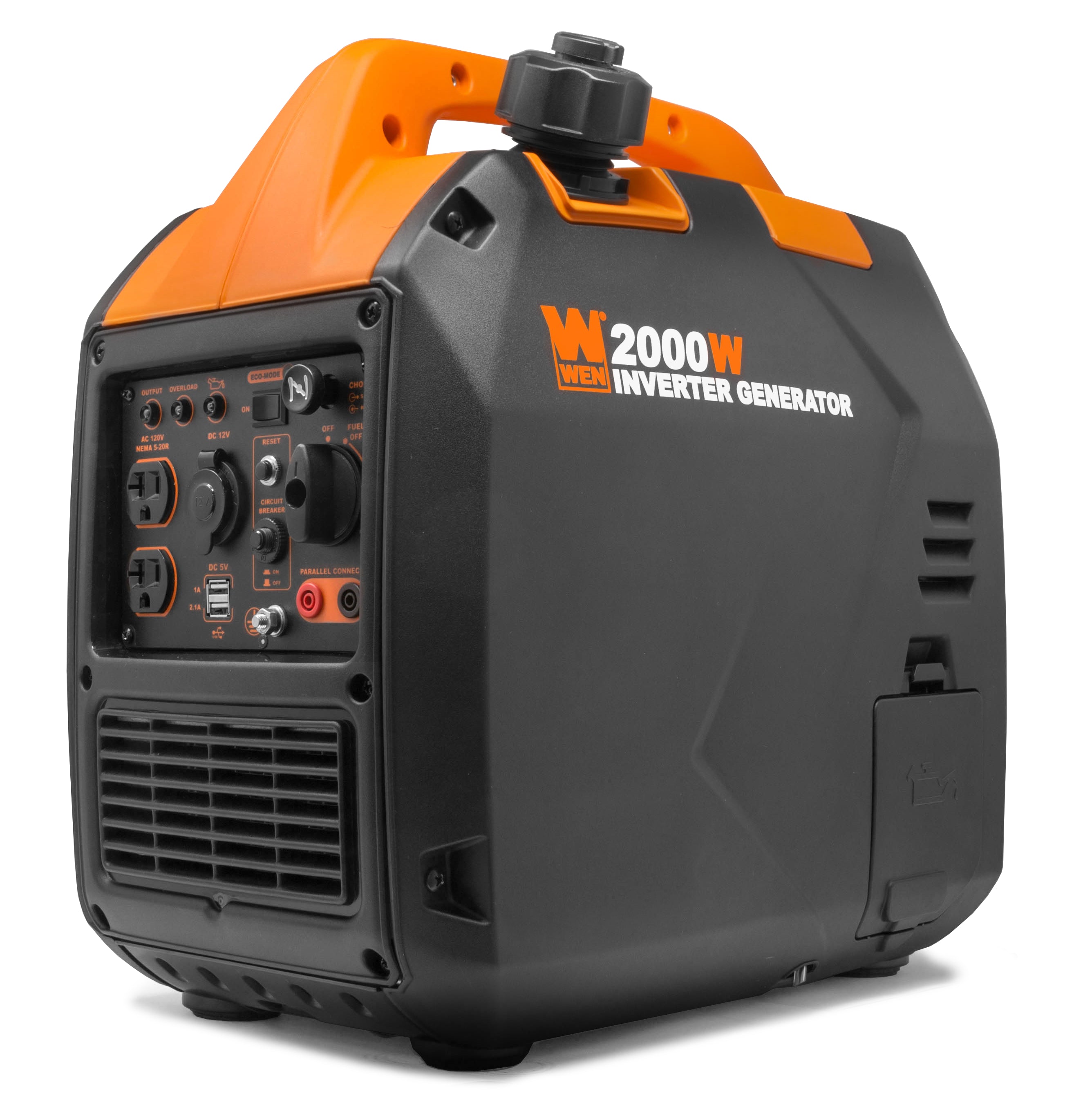 WEN R56203i 2000W Super Quiet Portable Inverter Generator with Fuel Shut Off - CARB Compliant | Camping, RV, Emergency Power Backup (Manufacturer Refurbished)