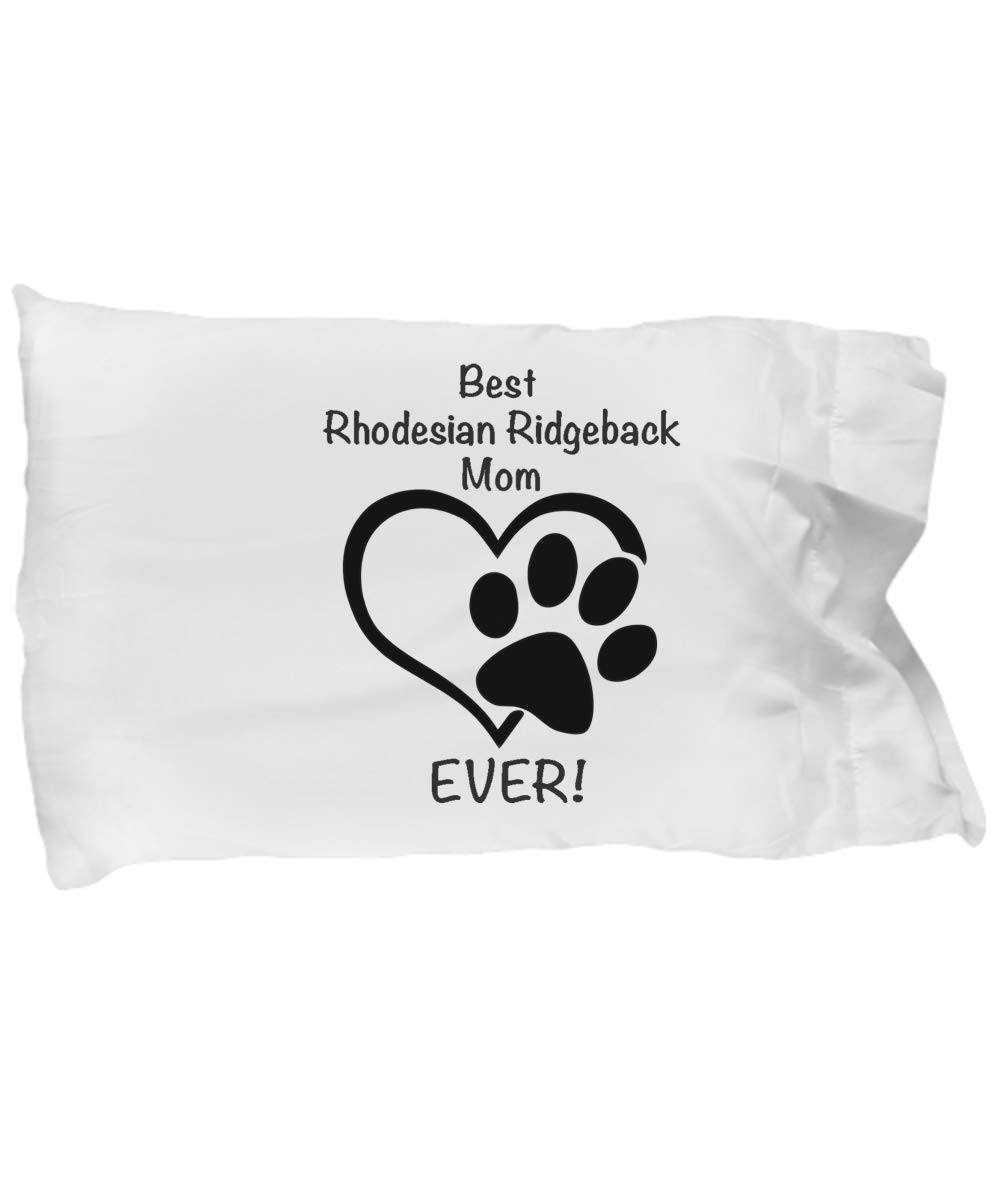 Rhodesian Ridgeback Dog Lover Pillow Case - Soft White Pillow Cover for Dog Owners, Unique Gift for Women & Pet Parents - Perfect for Home Decor, Dog Themed Bedroom, or Cozy Living Room