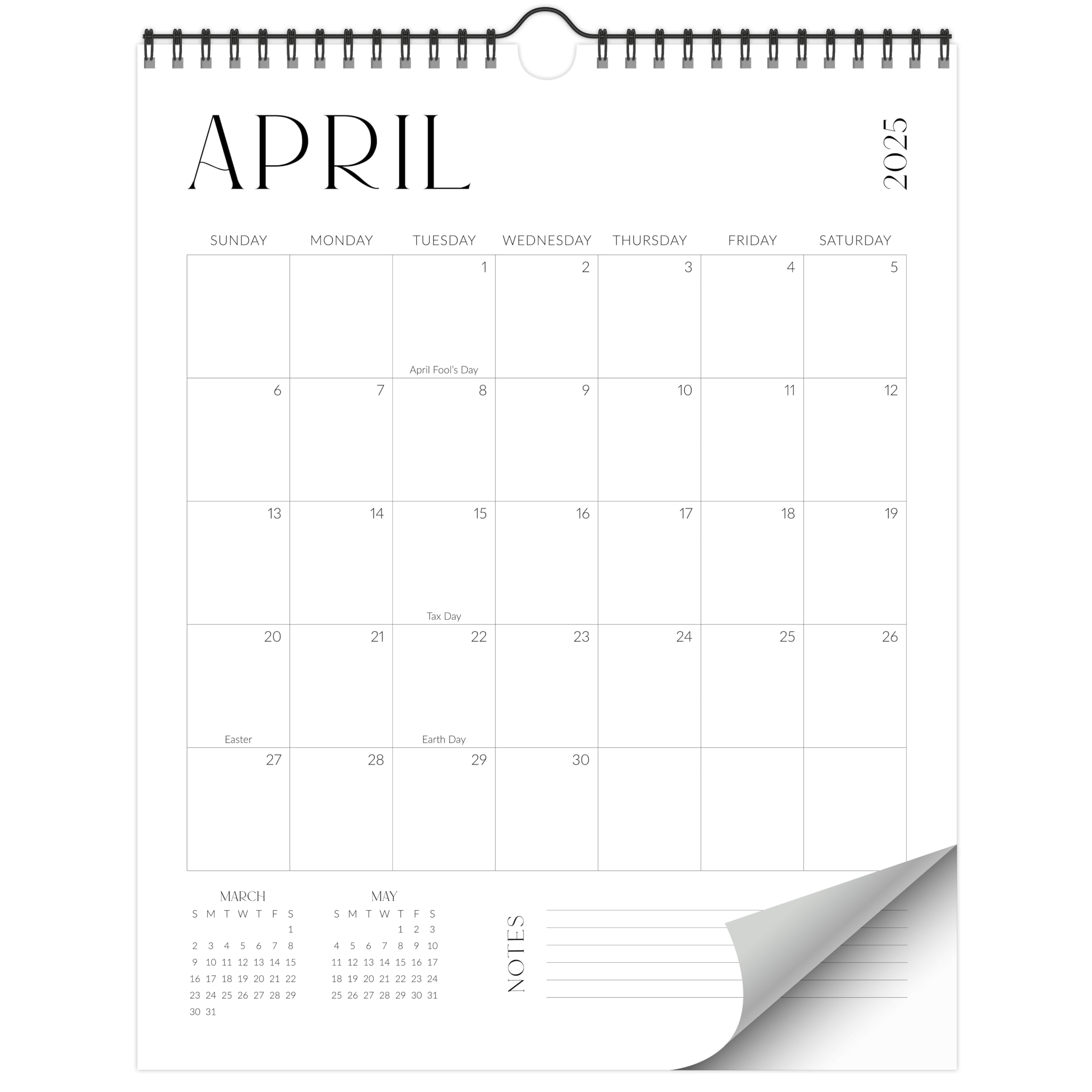 2025-2026 Large Wall Calendar (January 2025 - July 2026) | 14.5