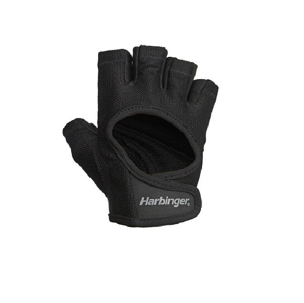 Harbinger Women's Power Gloves - Black | Weightlifting, CrossFit & Gym Training Gloves for Women | Perfect for Strength Training & Fitness Workouts