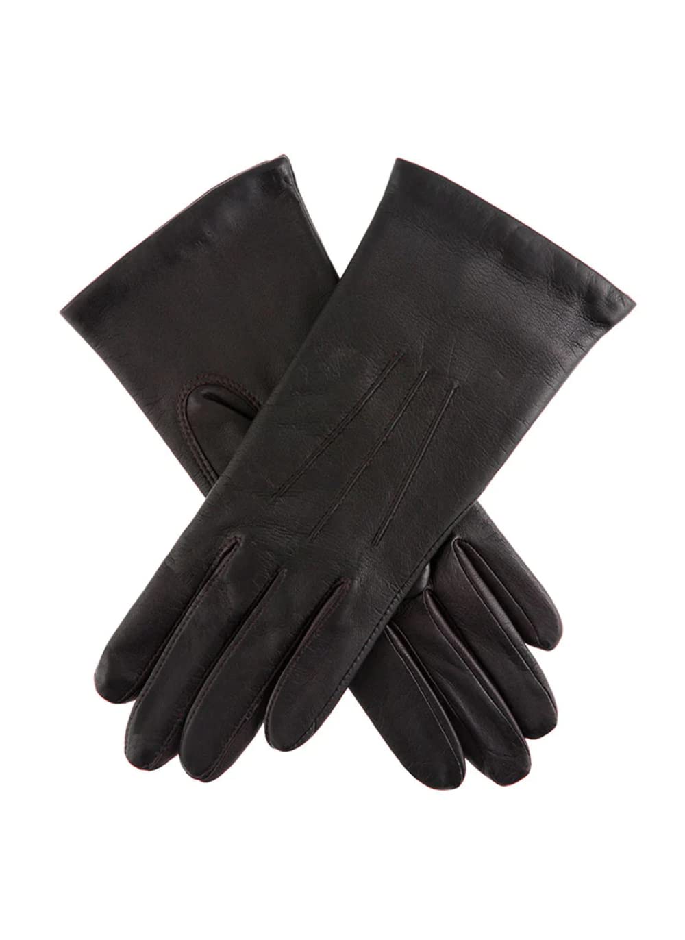 Dents Women's Classic Leather Gloves - Genuine Soft Mocha Brown Gloves for Women Size 8.5 | Winter Fashion, Driving, Formal Occasions & Cold Weather Protection