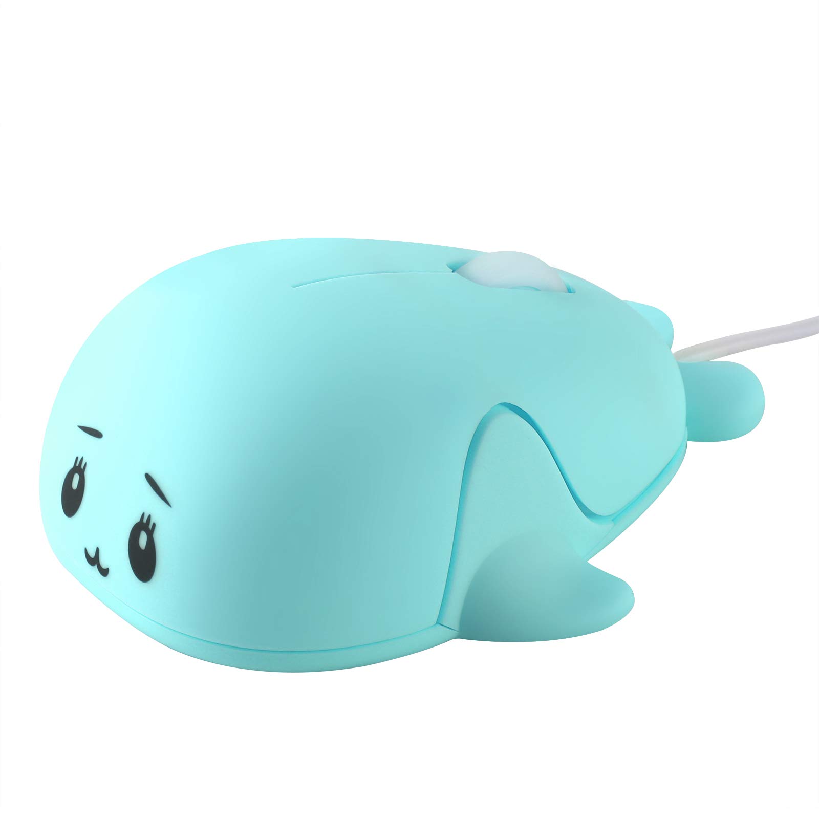 Cute Dolphin USB Wired Mouse for PC & Laptop - Blue | Home & Office Use