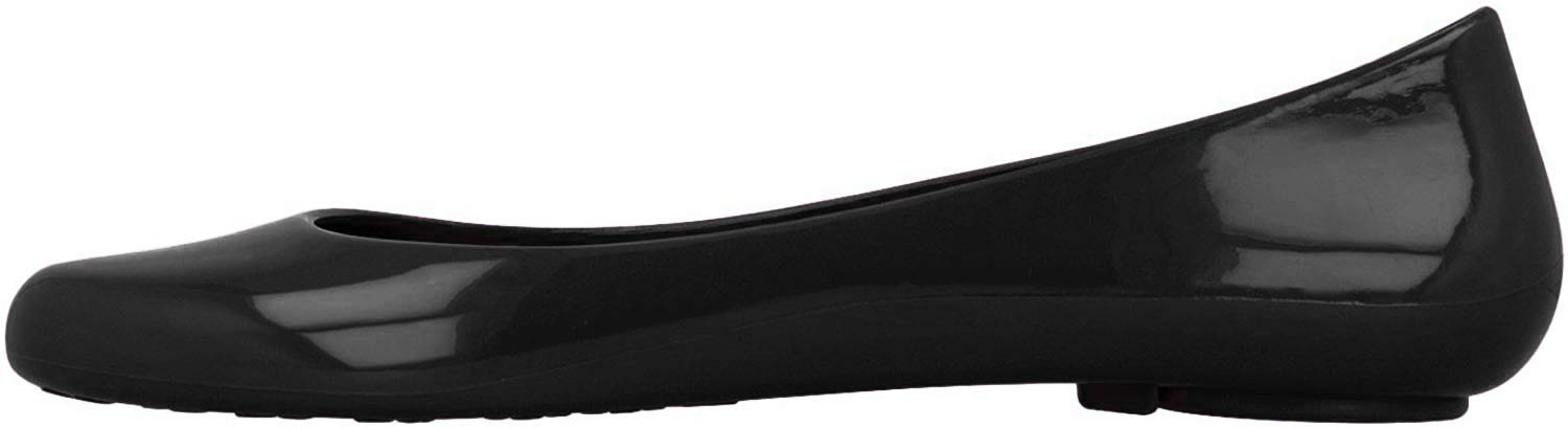 Oka-B Women's Taylor Shiny Ballet Flats - Comfortable Licorice Shiny Shoes Size 6 M for Casual Wear, Office & Travel