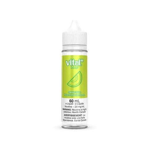 Rapple Melon Nicotine Salt E-Liquid - Vital 60 Salt 60mL Vape Juice for Pod Systems | Refreshing Fruit Flavor for All-Day Vaping