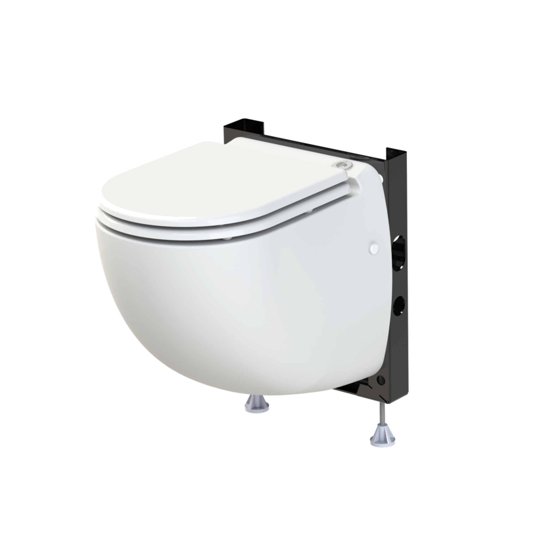 Saniflo Sanicompact Comfort Self-Contained Macerating Toilet - Space-Saving Water-Efficient Upflush Toilet for Basements, Small Bathrooms & RV Use
