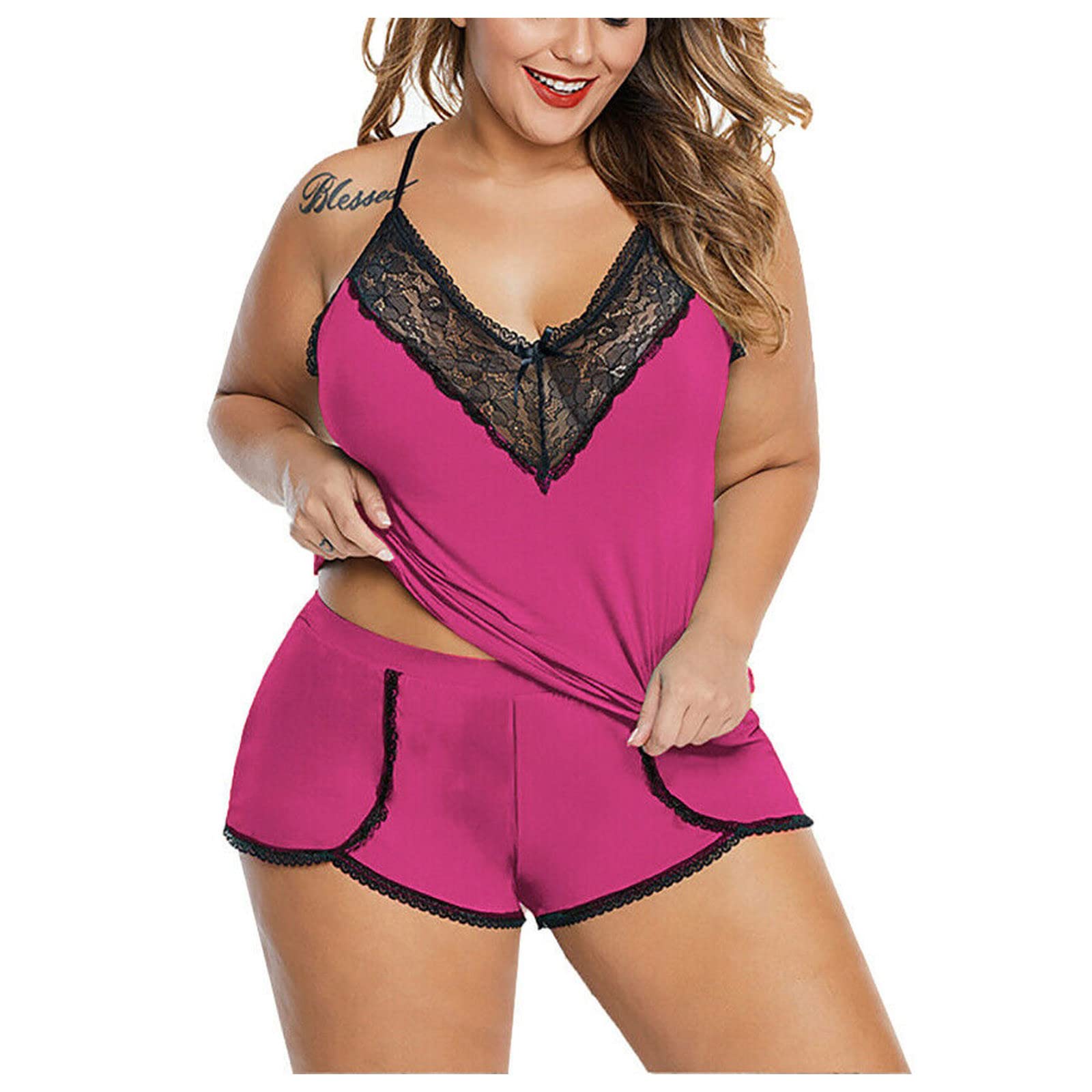 FMCHICO Women's Fuzzy Pajama Set - Soft & Cozy Sleepwear for Winter Nights - Perfect for Lounging, Sleepovers and Relaxing at Home