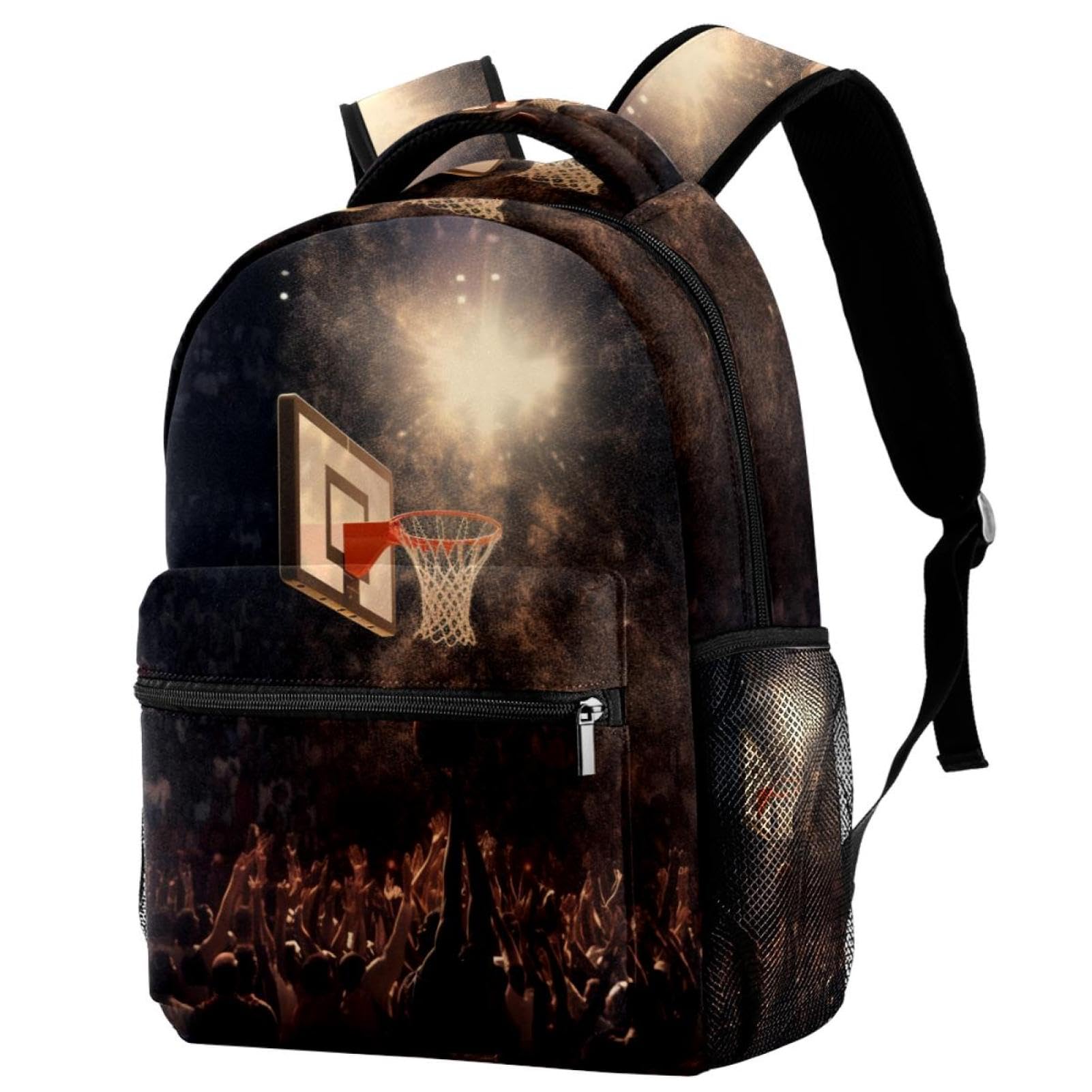 **Men's & Women's Travel Backpack - Durable Basketball Backpack with Hoop Pocket - Perfect for Gym, School, and Outdoor Adventures**