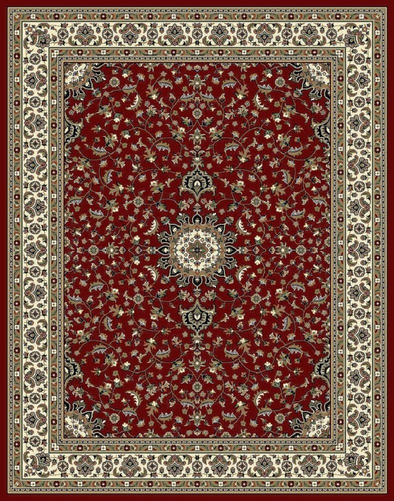 5x7 Red Traditional Area Rugs for Living Room - Soft & Durable - Under $50 Clearance Sale - Perfect for Home Decor, Bedroom, and Office Spaces